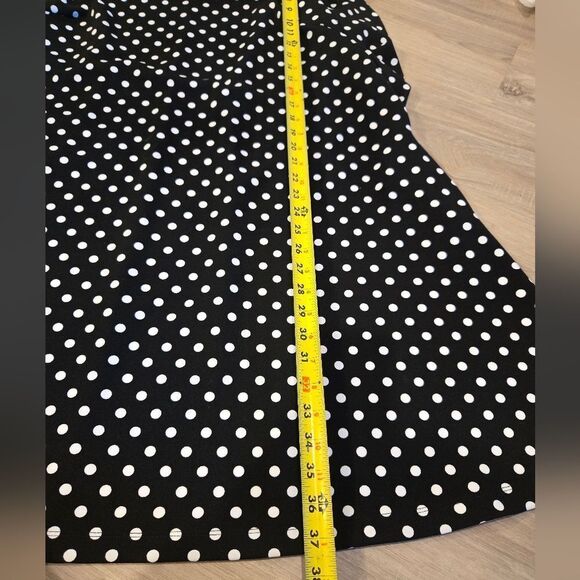 Lane Bryant black & white polka dot dress Flutter sleeves plus size 18/20 - Picture 12 of 13
